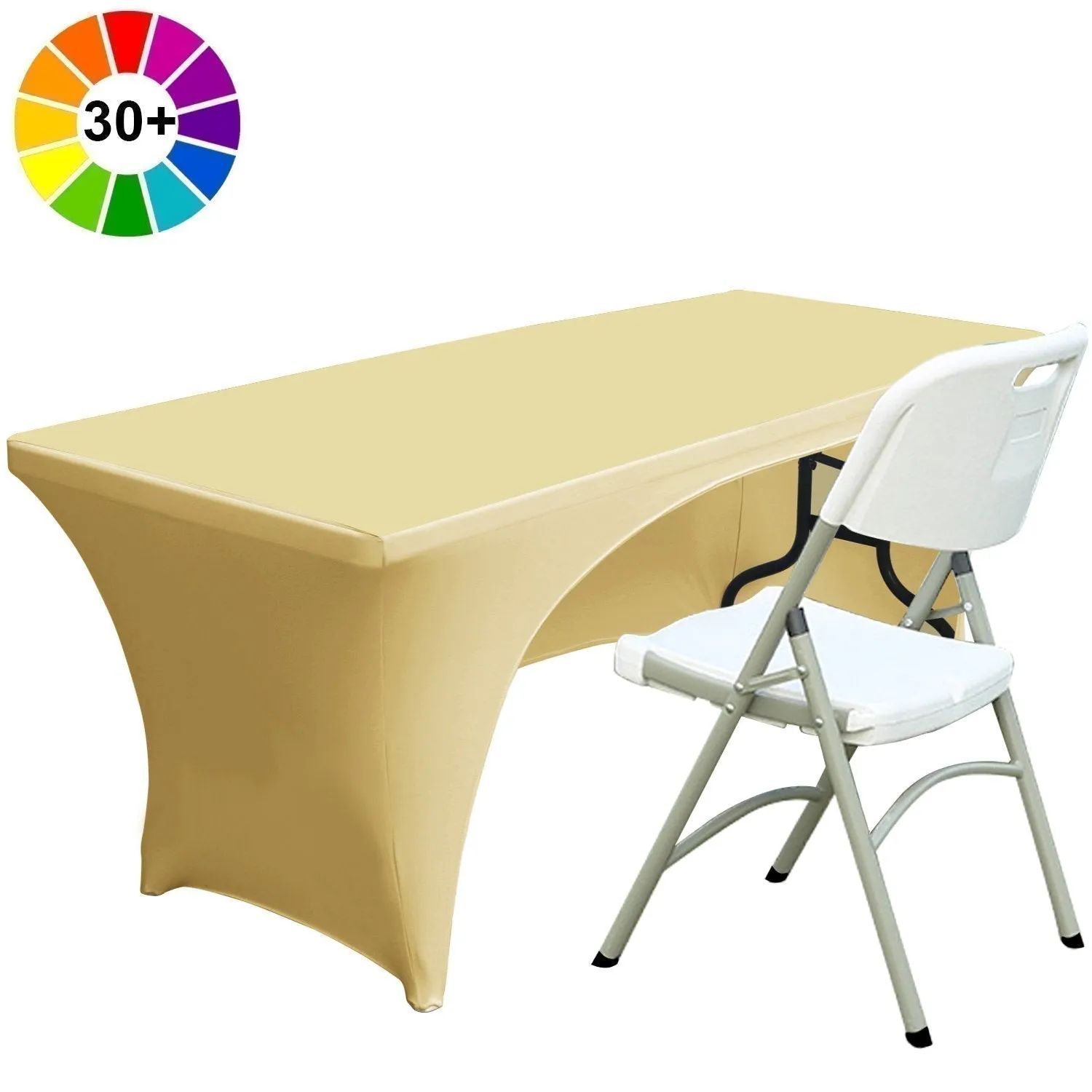 ABCCANOPY Spandex Table Cover Fitted Polyester Tablecloth (Incomplete encirclement)