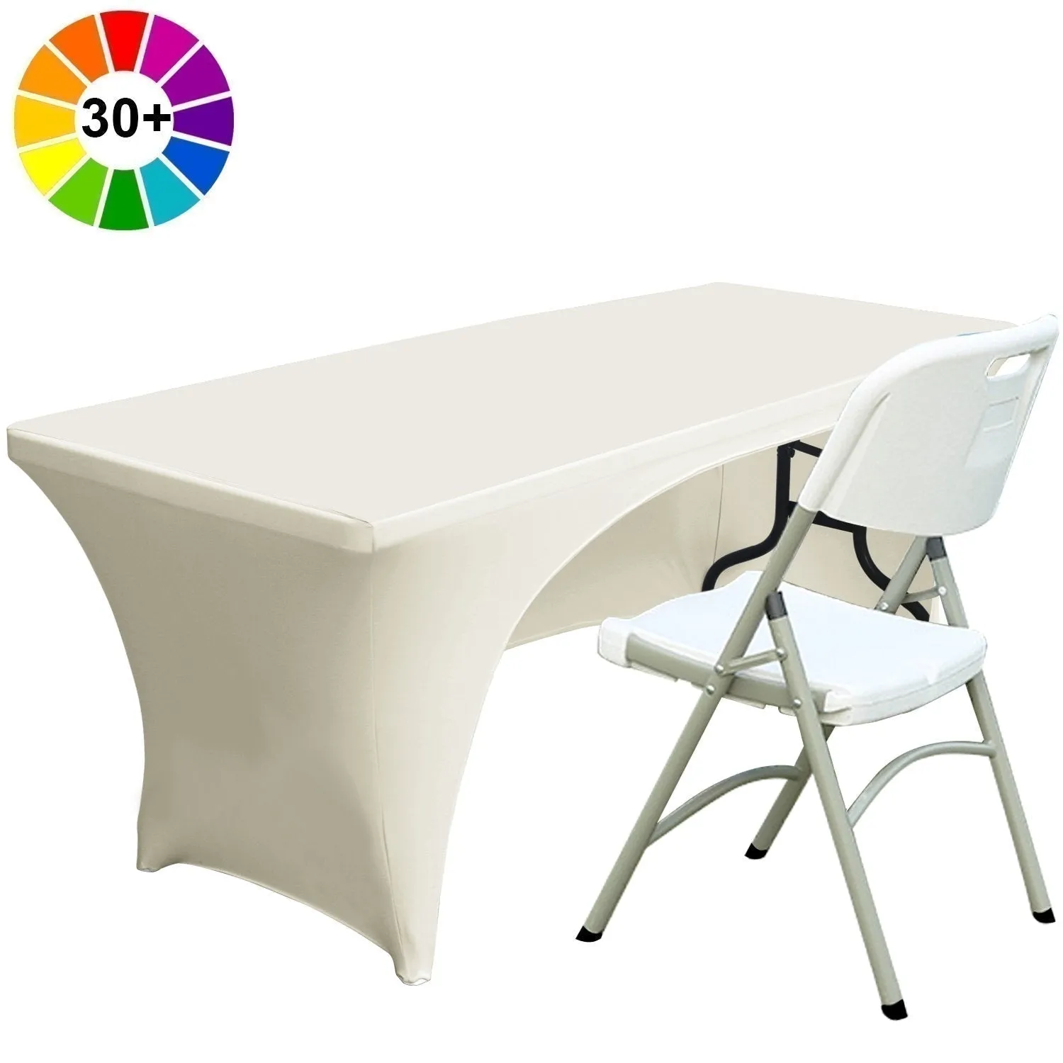 ABCCANOPY Spandex Table Cover Fitted Polyester Tablecloth (Incomplete encirclement)