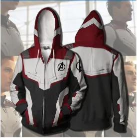 Avengers Endgame 4 Quantum Realm Zipper Hoodie