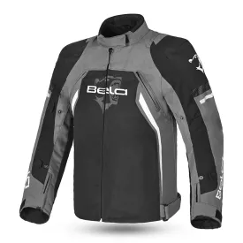 BELA Cordaniel Textile Motorcycle 4 Seasons Jacket Black Dark Gray