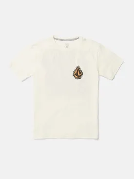 Big Boys Flamed Short Sleeve Tee - Off White