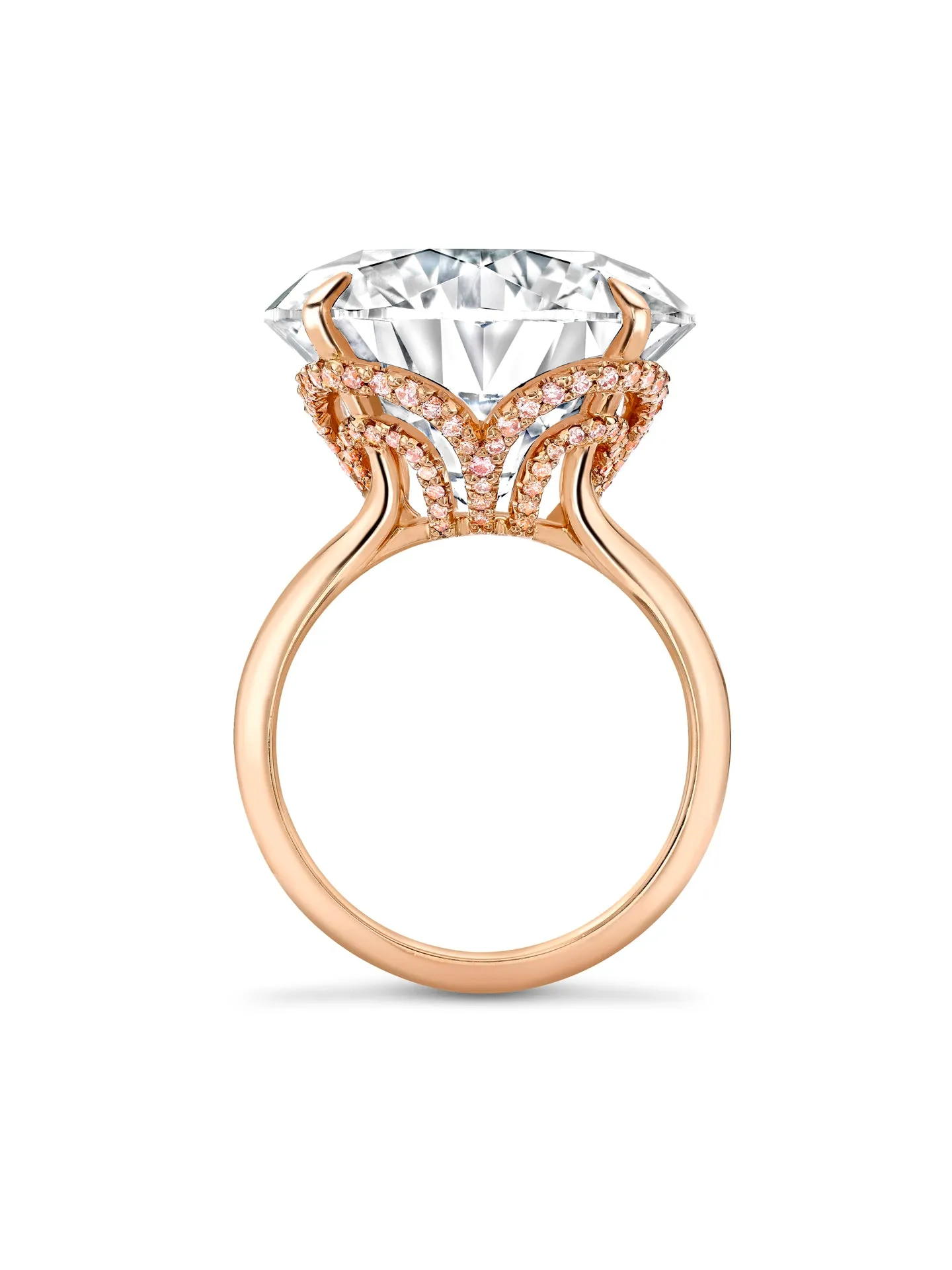 Classic Pink Brilliance Diamond Rose Gold Ring