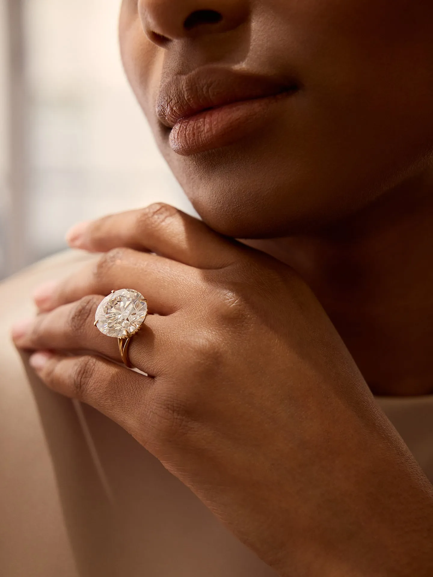 Classic Pink Brilliance Diamond Rose Gold Ring