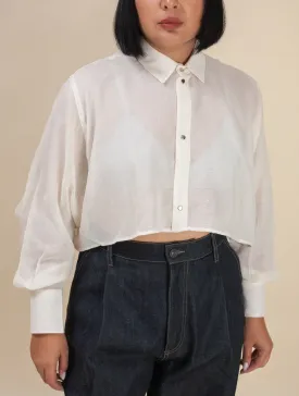 Cropped Shirt Linen (Oatmeal)