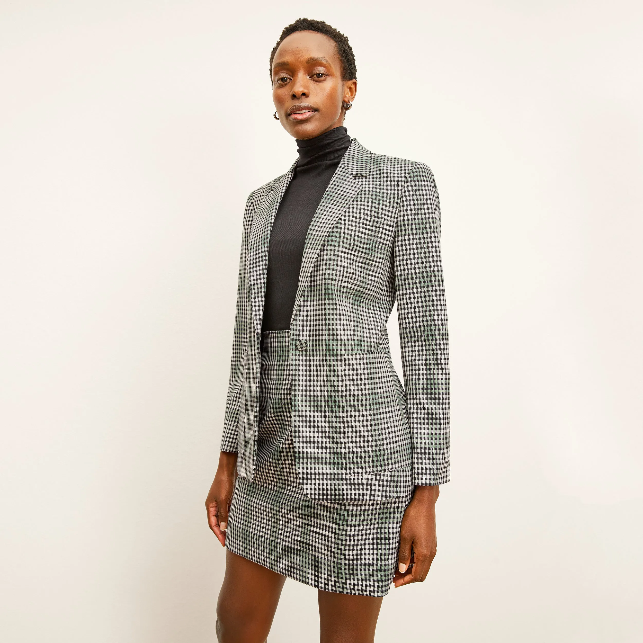 Dolly Jacket - Check Plaid Sharkskin :: Multi