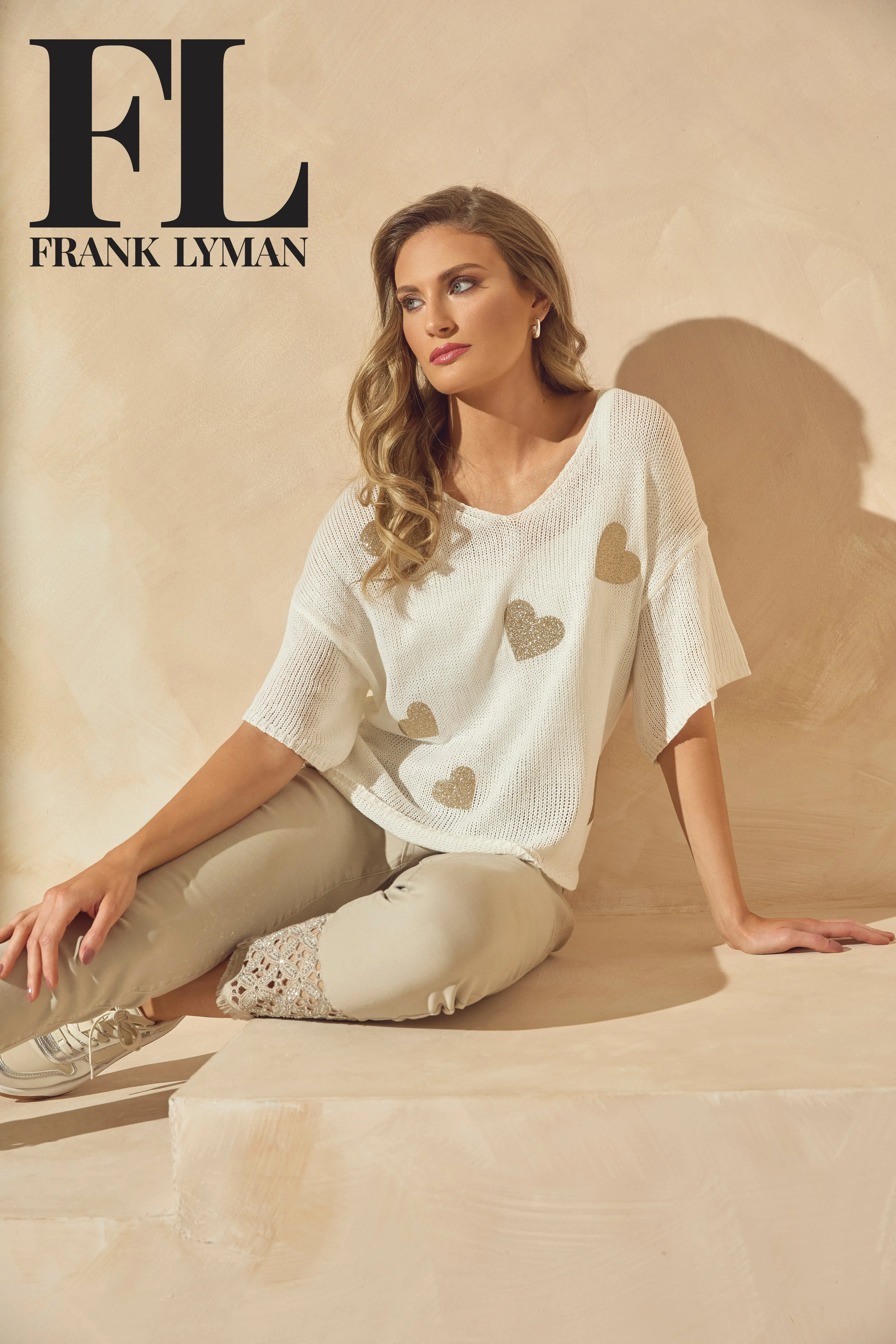 Frank Lyman - 241351U Gold Heart Top