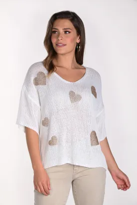 Frank Lyman - 241351U Gold Heart Top