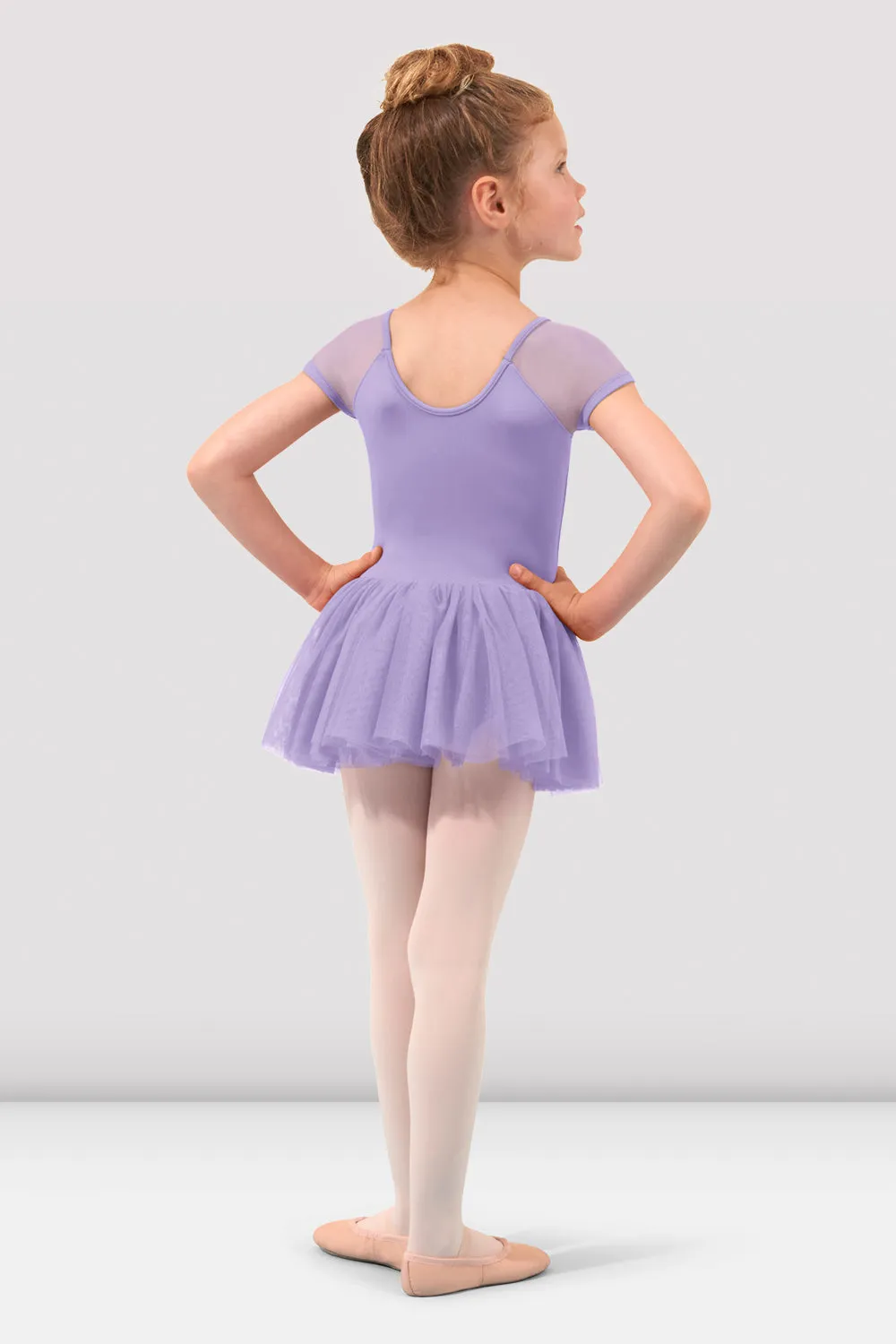 Girls Dora Cap Sleeve Tutu Leotard