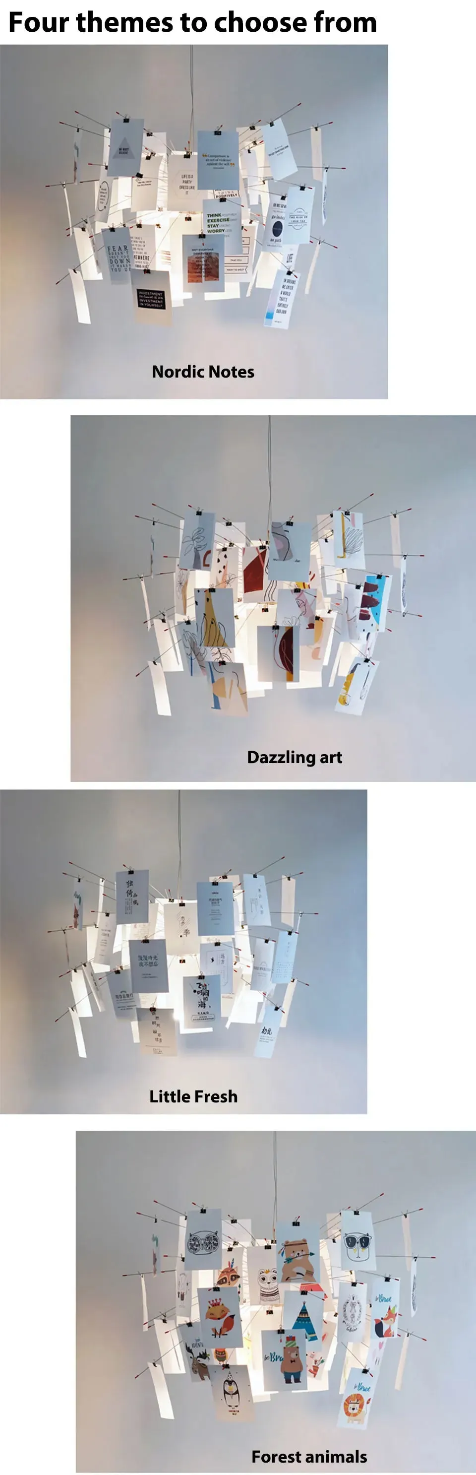 IIS Sonleke Modern Lustre Photo DIY Hanging Chandelier