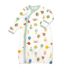 Kimono Baby Sleep Gown - Veggie Salad (Organic Cotton)