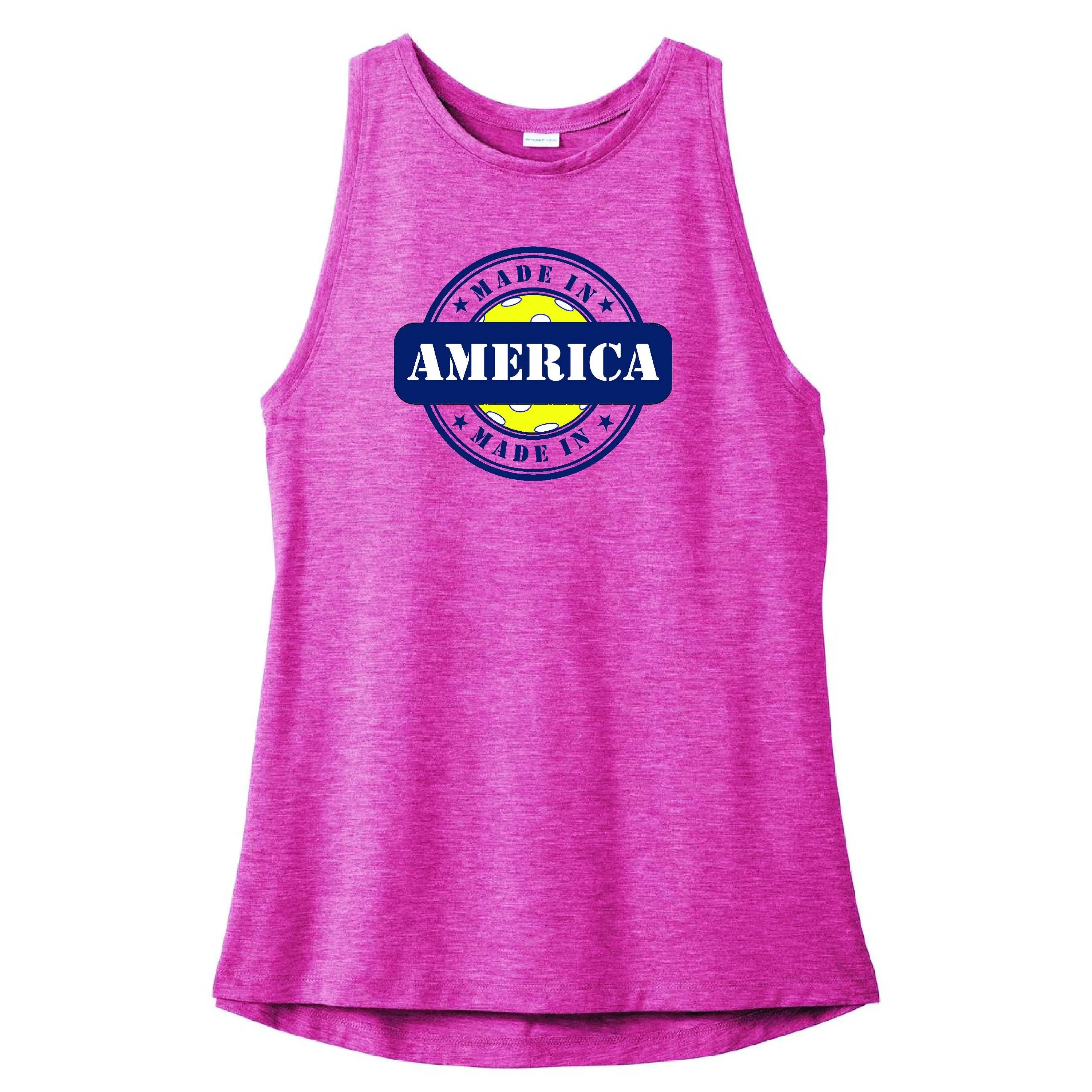 Made In America With Pickleball | Clearance Women's Rocker Pickleball Tank | 100% Polyester