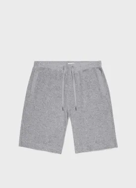 Men's Towelling Short in Grey Melange